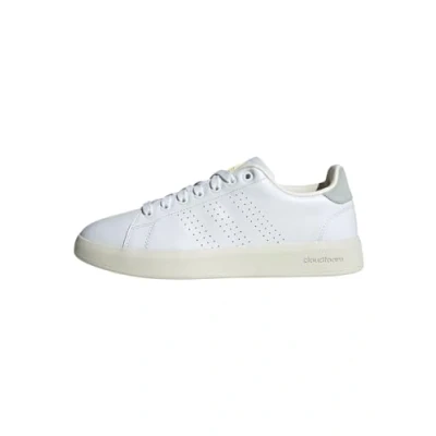 Bild av adidas kvinnors Advantage Premium läderskor sneakers, EU, Ftwr vit wonder silver, 43 1/3 EU