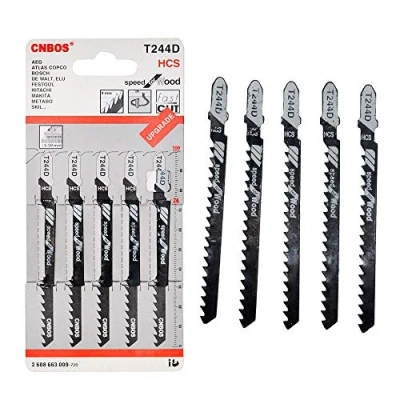 Bild av Sticksågsblad MASO T244D T sågblad, universal, för metall, trä, PVC och mer passar Bosch, Dewalt, Hitachi, Makita, Festool etc.