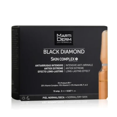 Bild av Martiderm, Black Diamond Intensive Anti Wrinkle Ampoules 10 X 2 Ml, Läderbehandling, Mångfärgad, U, Unisex Vuxen