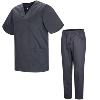Bild av MISEMIYA Unisex Sanitära Uniformer Medicinska Set BZ 817 8312, Grå grå, 4XL