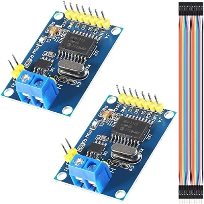 Bild av Youmile 2 st MCP2515 DC 5 V CAN bussmodul TJA1050 mottagarmodul SPI styrgränssnittskort med manliga och kvinnliga duont linjer, för Arduino 51 MCU ARM Controller utvecklingskort