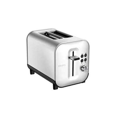 Bild av Krups KH682D Excellence brödrost 8 rostnivåer 4 funktioner 2 skivor lyftanordning avtagbar smullåda 850 watt borstat rostfritt stål