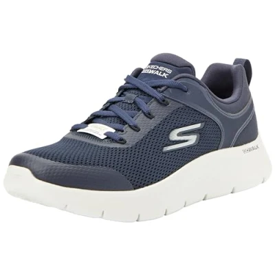 Bild av Skechers herr Go Walk Flex Oberoende träningsskor, Marinblå syntetisk textil, 43 EU