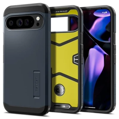 Bild av Spigen Tough Armor Case Kompatibel med Google Pixel 9 Pro XL [Made for Google] Skal Fodral Metal Slate