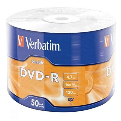 Bild av Verbatim DVD R DATA LIFE 4,7 GB 16 X MATT SIVER SUR