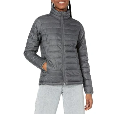 Bild av Amazon Essentials lättviktig långärmad vattentålig packbar pufferjacka för kvinnor (finns i plusstorlek), kolljung, X Small