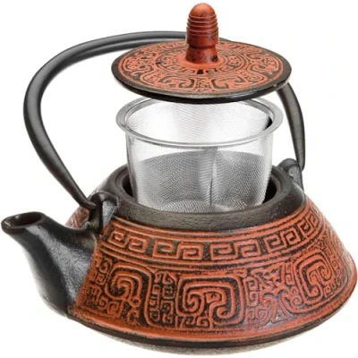 Bild av Ibili Théière en Fonte Inde, 0,8 Litre, Intérieur Émaillé, Compatible avec les Plaques à Induction