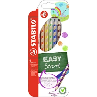 Bild av Colouring Pencil STABILO EASYcolors Right Handed Wallet of 6 Assorted Colours
