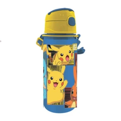 Bild av Kids Licensing Vattenflaska aluminium med klickstängning [600 ml], Pokémon