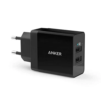 Bild av Anker PowerPort Dual USB Snabbladdare 12W Svart