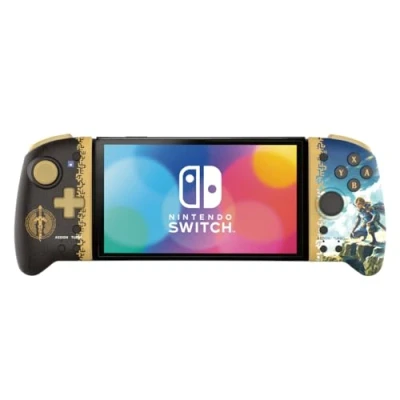 Bild av HORI Split Pad Pro (The Legend of Zelda™: Tears the Kingdom Edition), ergonomisk styrenhet för handhållet läge Nintendo Switch, officiellt licensierad Switch och OLED
