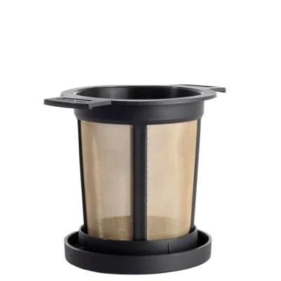 Bild av Finum Återanvändbar rostfritt stål kaffe och te infusion mesh bryggkorg, medium, svart