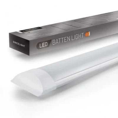 Bild av SINCELIGHT 36W LED lampor, 4 ft (120 cm) Integrerad rörlampa, takbelysning eller vägglampa för kök, garage, verkstad, badrum, lager, kontor, företag, neutral vit 4000k, 1 bit