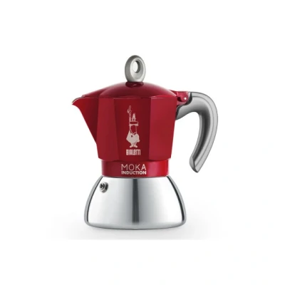 Bild av Mokabryggare Bialetti Moka Induction Red 4 cups