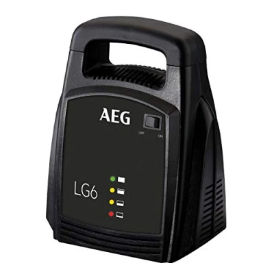 Bild av AEG Automotive 10269 bilbatteriladdare LG 6 12 volt Amp med LED indikator skyddande isolerade batteriterminaler