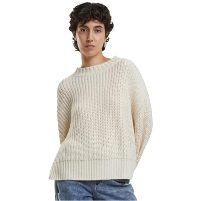 Bild av Urban Classics WIDE Basic Stickad tröja, Storlek: Small, Whitesand