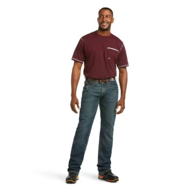 Bild av Ariat Rebar M5 rak Durastretch kant ben jeans, Kobolt, 35W / 34L