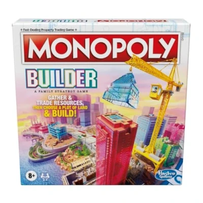 Bild av Monopoly Builder Board Game, Strategy Family Games for Children, Fun Game to Play,