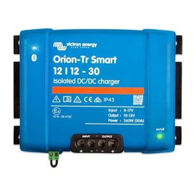 Bild av Victron Energy Orion Tr Smart 12/12 Volt 30 amp 360 Watt DC Laddare, Isolerad (Bluetooth)