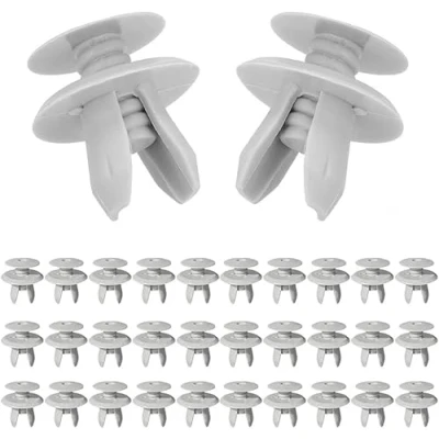 Bild av Aiyomi 701867299 fästklämmor för T4 T5, plastklämmor dörrbeklädnad hållare grå, 50 stycken (denna klämma passar ett 9 mm hål)