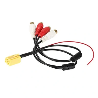 Bild av Bil o Aux Kabel, Adapter Populär Mini 6 Pin ISO Line Out 4 Kabel Hane