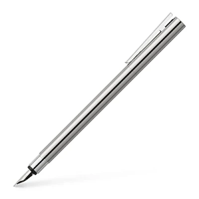 Bild av Faber Castell 342000 Neo Slim rostfritt stål M reservoarpenna