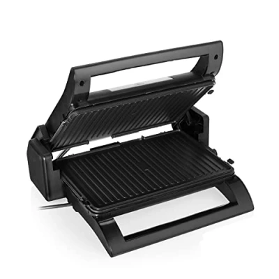 Bild av Princess 112536 Multigrill 4, I, 1, Smörgås, Kontakt, Bordsgrill Och Våffeljärn, Utbytbara Plattor, Rostfritt Stål, Non, Stick Belagd, Svart, Silver, 1500 Watt