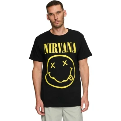 Bild av Merchcode Nirvana Lithium TEE Tshirt med print, Storlek: 5XL, Black