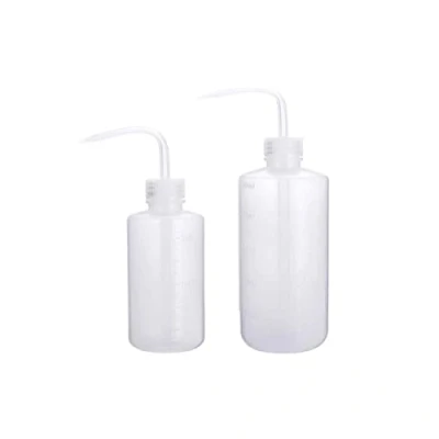 Bild av 250 ml 500 plast säker tvättflaska, labbklämflaska med smal mun och skaletiketter, sprutflaska för växtblomma suckulent vattning 2 pack