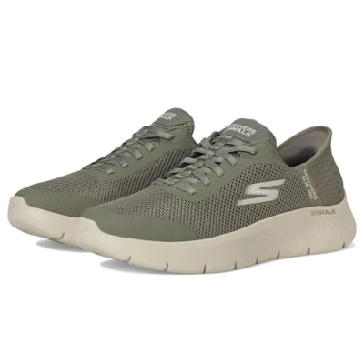 Bild av Skechers Dam GO Walk Flex Grand Entry sneakers, Olive, 6.5 UK, Oliv, 39.5 EU