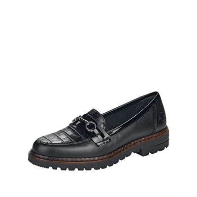 Bild av Rieker 54862 Dam Loafers, Svart, 42 EU