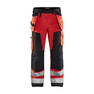Bild av VARSELBYXA 1568 1811 HANTVERK VARSELRÖD/SVART C60 Beijerbygg Byggmaterial