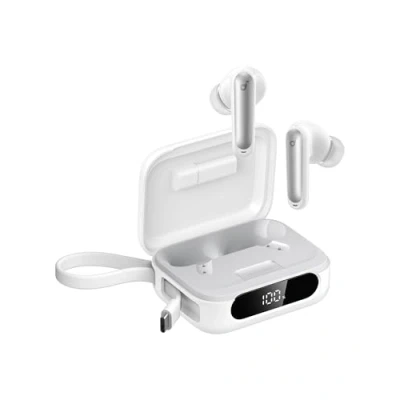 Bild av soundcore P41i av Anker, adaptiva brusreducerande hörlurar med bärbar telefonladdare (inbyggd USB C kabel), 192h speltid, omslutande ljud, 6 AI mikrofoner, IPX5, Bluetooth 5.3