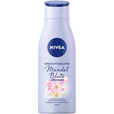 Bild av NIVEA Sensual Care lotion mandelblomma &amp; mandelolja, Body med härlig doft, snabbabsorberande återfuktar 24 timmar