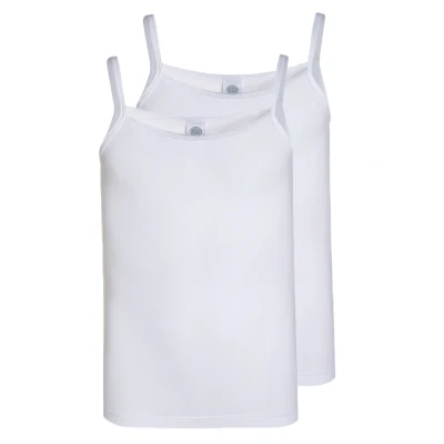 Bild av Sanetta Undertröja för flickor (2 pack), Vit (vit 10), 164 cm