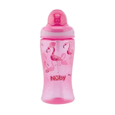 Bild av Nuby flip it cup 360 m pink flamingo 12m+ 1 st