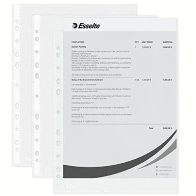 Bild av E:Pocket EcoA4 PP43Mic100pcs transparent