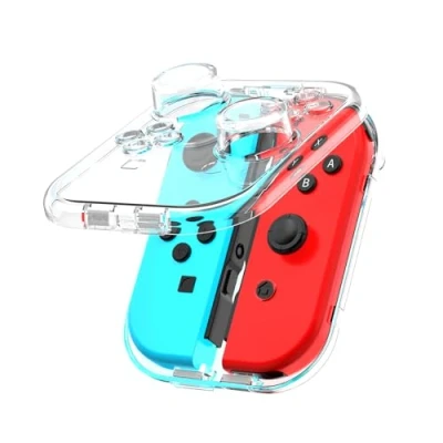 Bild av IINE Förvaringsfodral för Joy Con, bärbar dammsäker skyddslåda kompatibel med Nintendo Switch Switch/OLED PC transparent skal magnetisk stängning