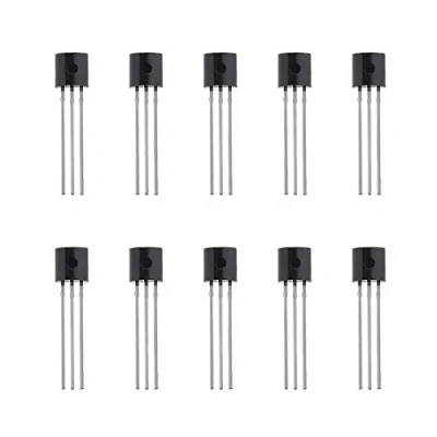 Bild av MCP1700 3302E/TO 92 LDO linjär spänningsregulator 3 terminaler 250 mA fast utgångsspänningsnom. 3,3 V genomgående hål paket med 10