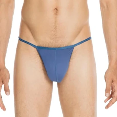 Bild av Hom Herr Plume G String, Blå jeans, L