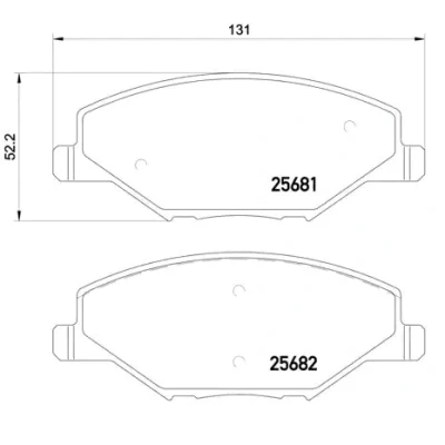 Bild av JP GROUP 1163609910 Jeu de plaquettes frein Essieu avant contact signal d&#039;usure exclu SKODA: Fabia 2, III 5 portes, Break