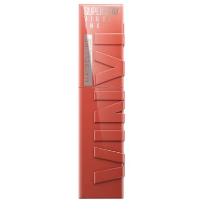 Bild av Maybelline New York läppfärg, fläckfri, långvarig upp till 16 timmar, flytande läppstift, glansig finish, SuperStay vinylbläck, 125 Keen
