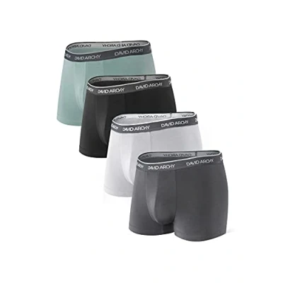 Bild av DAVID ARCHY boxershorts för herr, herrkalsonger, herrunderkläder, bambu, multipack, ultramjuka och andningsbara, S