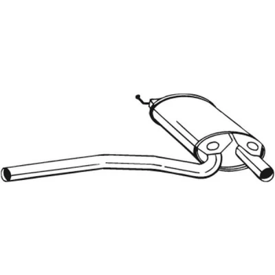 Bild av BOSAL 105 165 Silencieux Intermédiaire AUDI: A4 B5 Avant, Berline