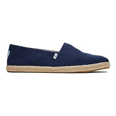 Bild av TOMS Alpargata rep för män klassisk loafer platt, Marinblått, 43 EU