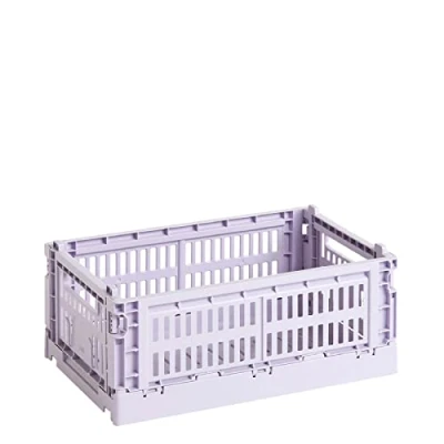 Bild av Hay Transportlåda Colour Crate S tillverkad av återvunnen polypropen i färgen lavendel