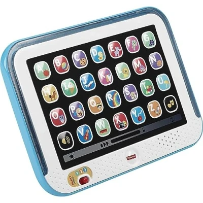 Bild av Fisher Price lärande kul, pedagogisk leksak för småbarn, Smart Stages Tablet Datorattrapp med musik och ljusfunktion barn från 1 år, version: Storbritannienengelska, CDG33