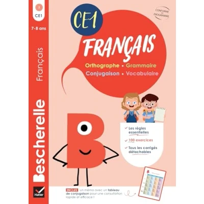 Bild av Bescherelle Mon cahier d&#039;entraînement en Français CE1 7 ans: orthographe, grammaire, conjugaison &amp; vocabulaire