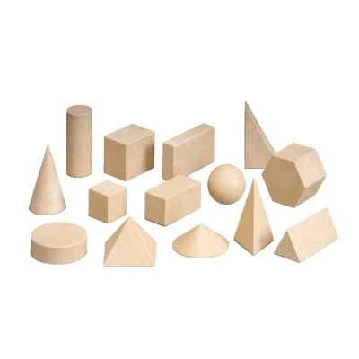 Bild av 14 geometriska figurer kroppsuppsättning 14. Klass tillverkad av robust certifierad RE Wood® i Tyskland