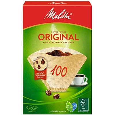 Bild av Melitta Filterpåsar 100, aromporpapper, naturbrun, 40 stycken